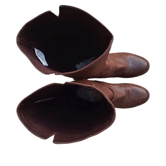 UGG Australia Channing Chocolate Leather Knee High Boots Size 7 - Picture 10 of 16